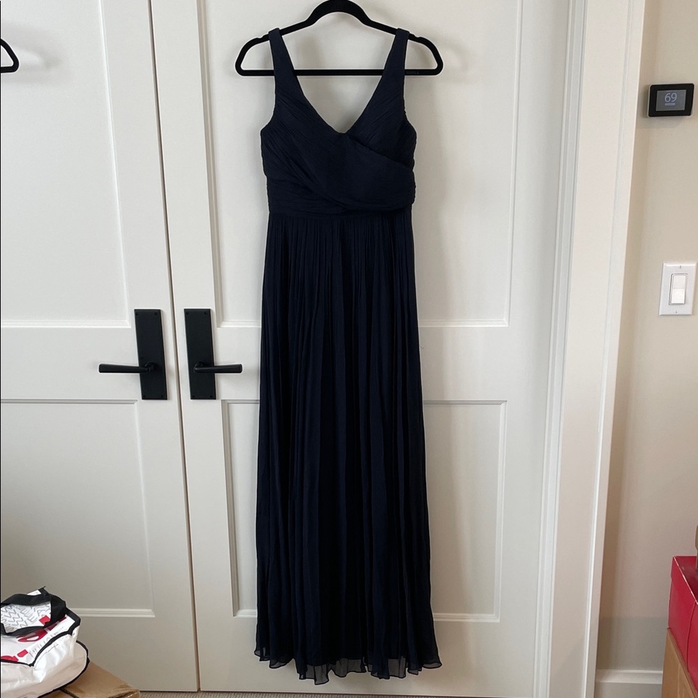 Elegant Navy Evening Gown